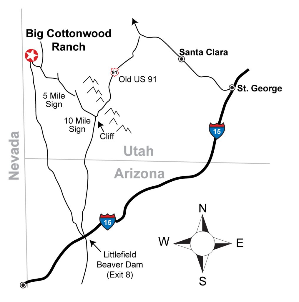 Big Cottonwood Ranch Map